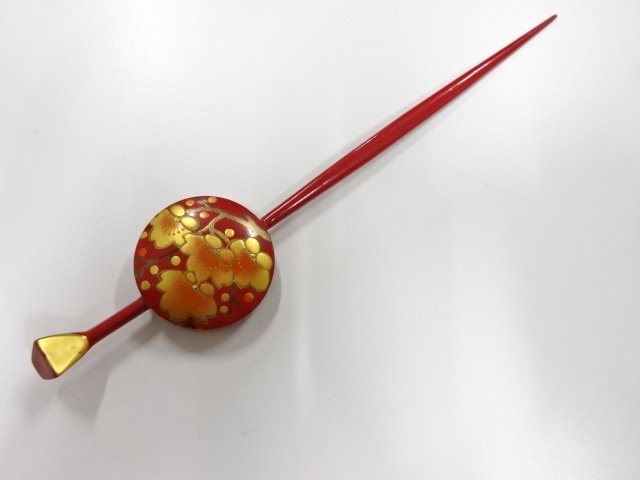 JAPANESE KIMONO / ANTIQUE LACQUERED LACQUER WARE